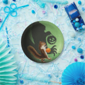 Creepy Squirrel Shadow Papieren Bordje (Feest)