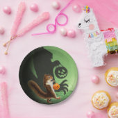 Creepy Squirrel Shadow Papieren Bordje (Feest)