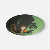 Creepy Squirrel Shadow Papieren Bordje (Gekanteld)