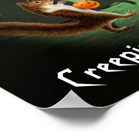 Creepy Squirrel Shadow Poster (Hoek)