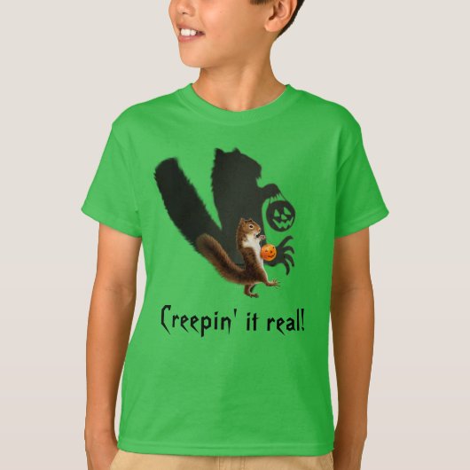 Creepy Squirrel Shadow T-shirt (Voorkant)