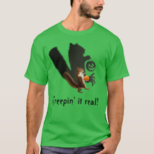 Creepy Squirrel Shadow T-shirt