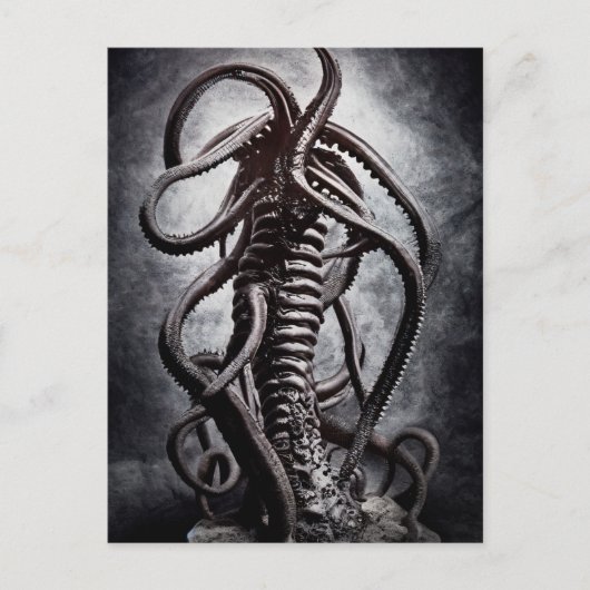 Creepy Statue of a Ancient Alien Entity Briefkaart (Voorkant)