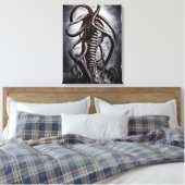 Creepy Statue of a Ancient Alien Entity Canvas Afdruk (Insitu (Slaapkamer))