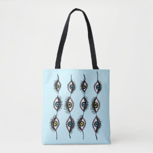 Creepy Weird Eye Garlands Cool Surreal Art Draagtas