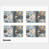 CREEPY WITCH, EVIL EYE, SKULL, VAMPIRE STICKERS (Vel)