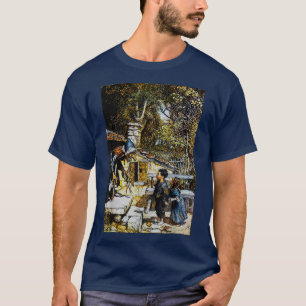Creepy Witch Retro Fairy Tale Hansel en Gretel T-shirt