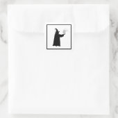 Creepy Wizard Halloween Sticker (Tas)