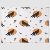Creepy Wolf Pack Halloween Tissuepapier (Voorkant)