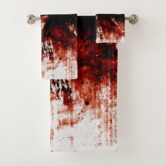 Creepy Zombie Bloody Bathroom Towel set Bad Handdoek