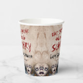 Creepy Zombie Doll Halloween Party Papieren Bekers (Links)