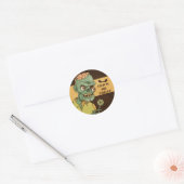 Creepy Zombie met Lollipop  | Sticker Seal (Envelop)