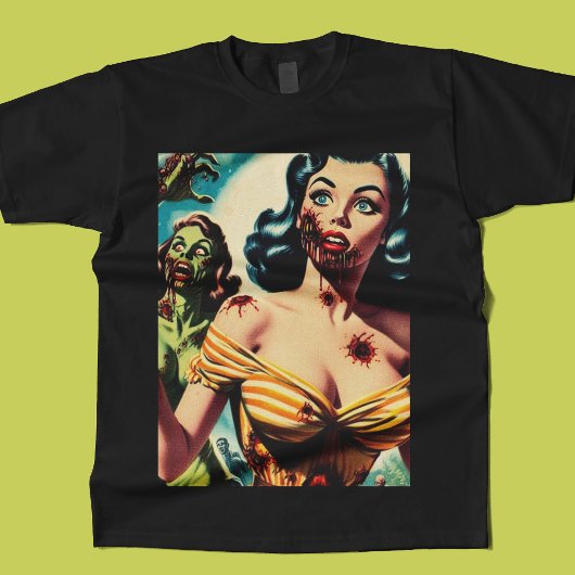 Creepy Zombie Pin-up T-shirt