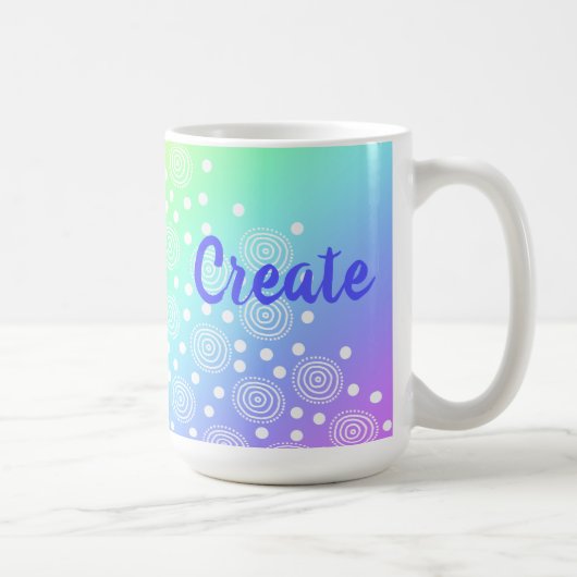 Créer Arc-en-ciel Gradient café Mug (Droite)