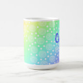 "Créer" Arc-en-ciel Gradient café Mug (Centre)