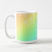 "Créer" Arc-en-ciel Gradient café Mug (Gauche)