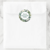 créer autocollant mariage propre fleurs blanches e (Sac)