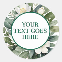 créer autocollant mariage propre fleurs blanches e