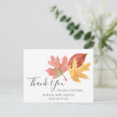 Créer des cartes de remerciement Automne - Clients (Debout devant)