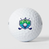 Créer des initiales cool monogramme balles de golf (Devant)