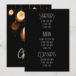 Créer des ornements de Noël personnalisés Menus de
