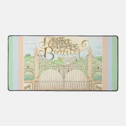 Créer Embrassage et Inspirer Beauty Desk Mat (Recto)