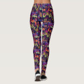 CRÉER est de DÉTRUIRE Graffiti imprimés Leggings (Dos)