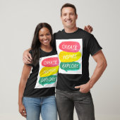 Créer Explore Inspire Adventure T-shirt (Unisexe)