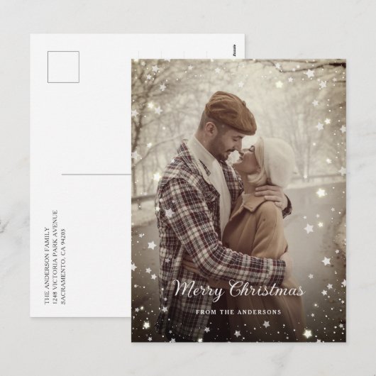 Créer instantanément des cartes postales de Noël p (Devant / Derrière)