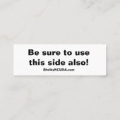 Créer le meilleur mini carte de visite (Dos)