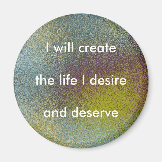 CRÉER MA VIE - un aimant d'affirmation (Devant)