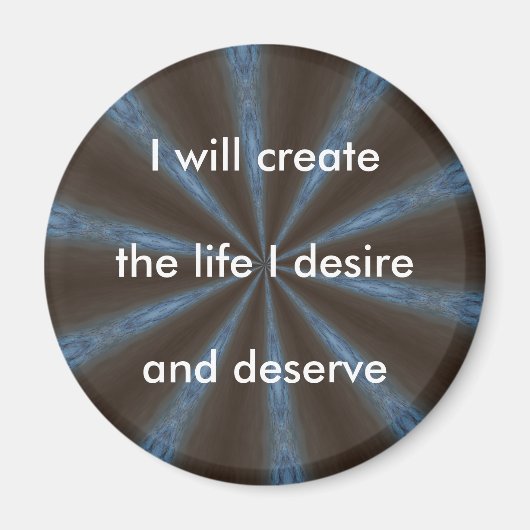CRÉER MA VIE - un aimant d'affirmation (Devant)
