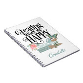 Créer Me Rend Heureux Carnet photo Spiral (Côté Droit)