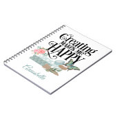 Créer Me Rend Heureux Carnet photo Spiral (Côté gauche)