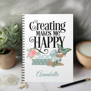 Créer Me Rend Heureux Carnet photo Spiral