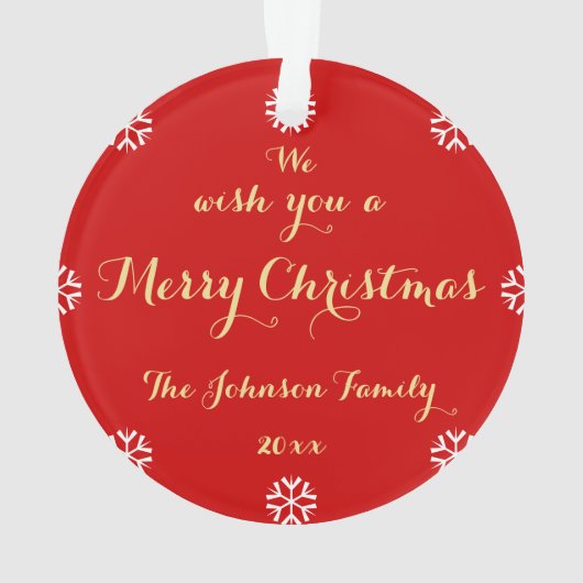 Créer Personnalisé Élégant Joyeux Noël (dos)