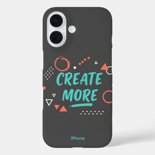 CRÉER PLUS de Coque iPhone 16 (Verso)