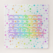 "Créer" Puzzle arc-en-ciel (Horizontal)
