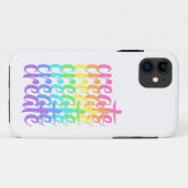 "Créer" Rainbow iPhone 11 Coque (Dos (Horizontal))