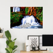 Créer soi-même ~ Inspirational Waterfall Poster (Bureau à domicile)