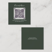 Créer son propre Carte de visite de code QR - Beau (Devant / Derrière)