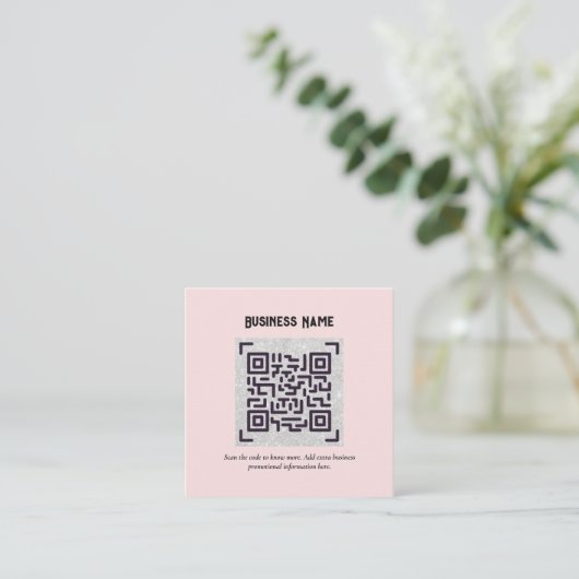 Créer son propre Carte de visite de code QR - Beau (Debout devant)