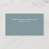 Créer son propre Carte de visite de code QR - Beau (Dos)