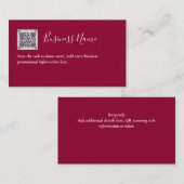 Créer son propre Carte de visite de code QR - Beau (Devant / Derrière)