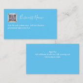 Créer son propre Carte de visite de code QR - Beau (Devant / Derrière)