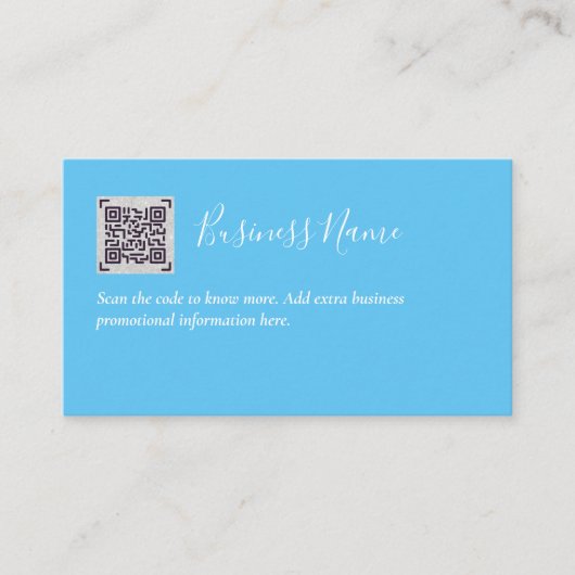 Créer son propre Carte de visite de code QR - Beau (Devant)