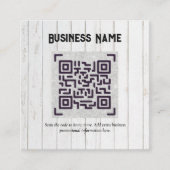 Créer son propre Carte de visite de code QR - Beau (Devant)