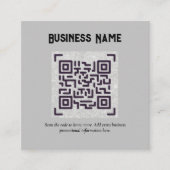 Créer son propre Carte de visite de code QR - Beau (Devant)