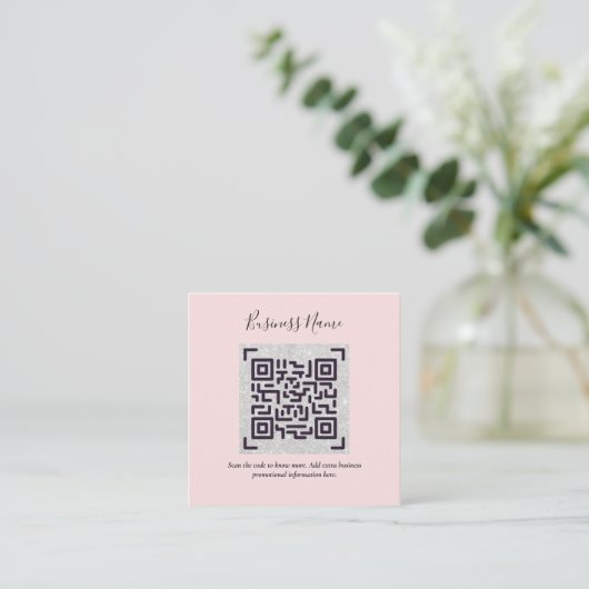 Créer son propre Carte de visite de code QR - Beau (Debout devant)