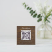Créer son propre Carte de visite de code QR - Beau (Debout devant)